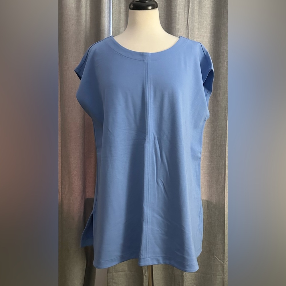 J.jill Wearever Double-face Jersey Center-seam Tunic - Picture 2 of 2
